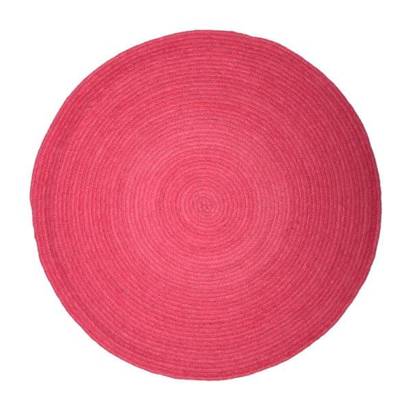 Dětský růžový koberec Tapis, Ø90 cm
