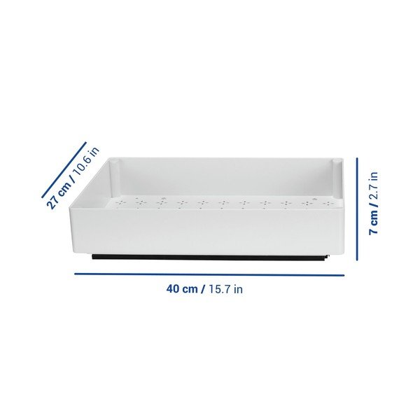 Valge reguleeritav plastmassist lisariiul 27x40 cm Simon - Wenko-image-1