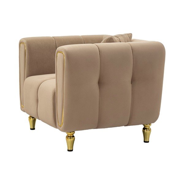 Hallikaspruun sametist tugitool Alma - Mauro Ferretti-image-3