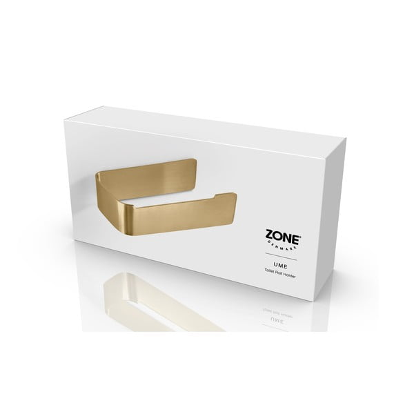 Messingivärvi seinale kinnitatav roostevabast terasest WC-paberi hoidik Ume Brass - Zone-image-3