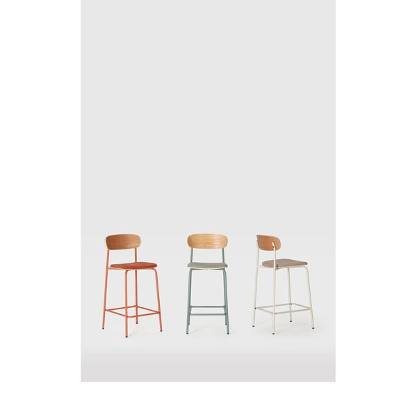 Beežid-puiduvärvi baaritoolid 2 tk komplektis (istme kõrgus 66 cm) Adriana - Marckeric-image-1