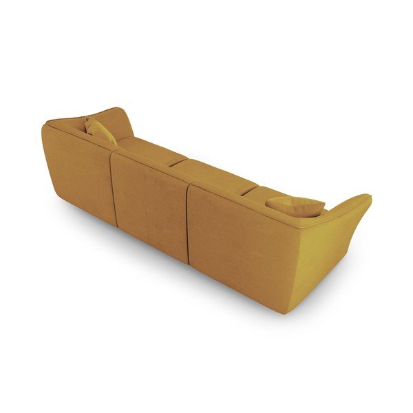 Kollane buklee diivan 292 cm Tokyo - Cosmopolitan Design-image-2