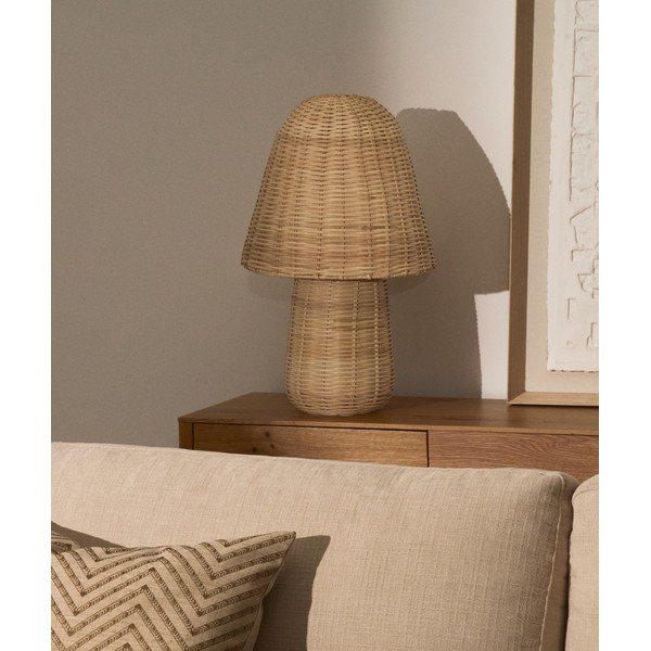 Rotangist laualamp naturaalses värvitoonis (kõrgus 65 cm) Neuda - Kave Home-image-3