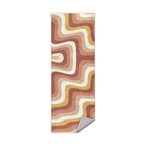 Kollane-roosa pestav vaip 60x230 cm Creamy Strawberry Swirl - Mila Home