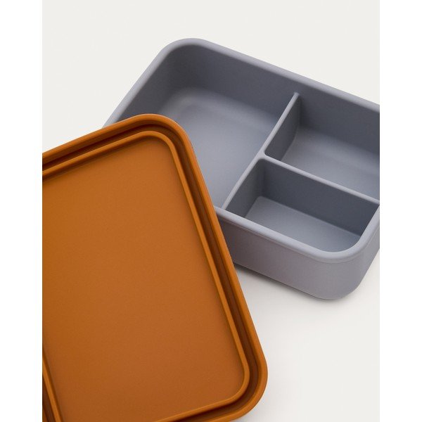 Sinine/oranž silikoonist laste suupistekarp Lili - Kave Home-image-2