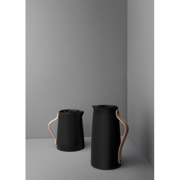 Must roostevabast terasest termoskann 1,2 l Emma - Stelton-image-1