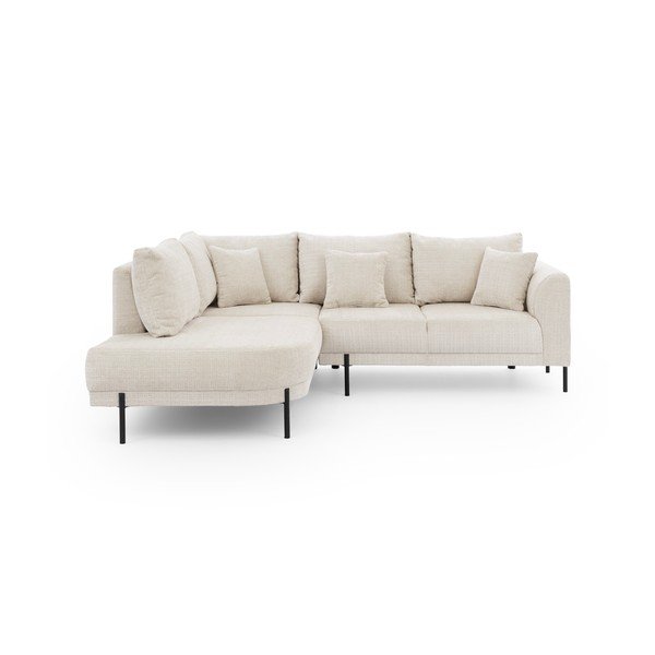 Beež šenillist nurgadiivan (vasak nurk/L-kujuline) Mauris - Ropez