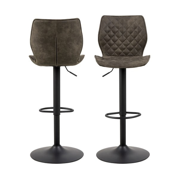 Tumerohelised pöörlevad baaritoolid 2 tk komplektis 116 cm Naomi - Actona-image-2