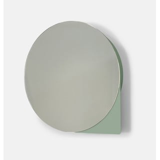 Roheline-hall metallist rippuv vannitoakapp koos peegliga 35x35 cm Sonnet - Spinder Design