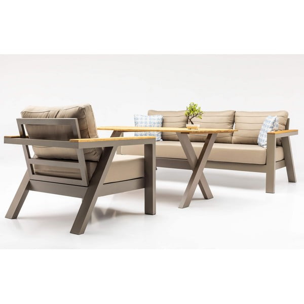 Beež aiamööbli komplekt 7-le Daisy - Floriane Garden-image-2