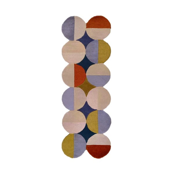 Käsitsi kootud villane vaip 80x230 cm Mia Ellipse - Flair Rugs