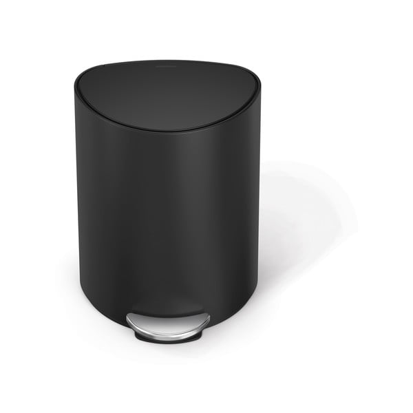 Matt must pedaaliga metallist prügikast 6 L - simplehuman-image-4