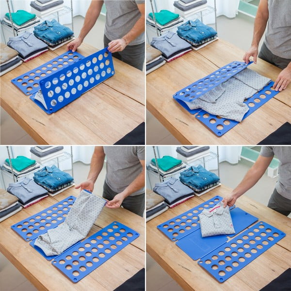 Sinine voltimislaud riiete voltimiseks - InnovaGoods-image-1