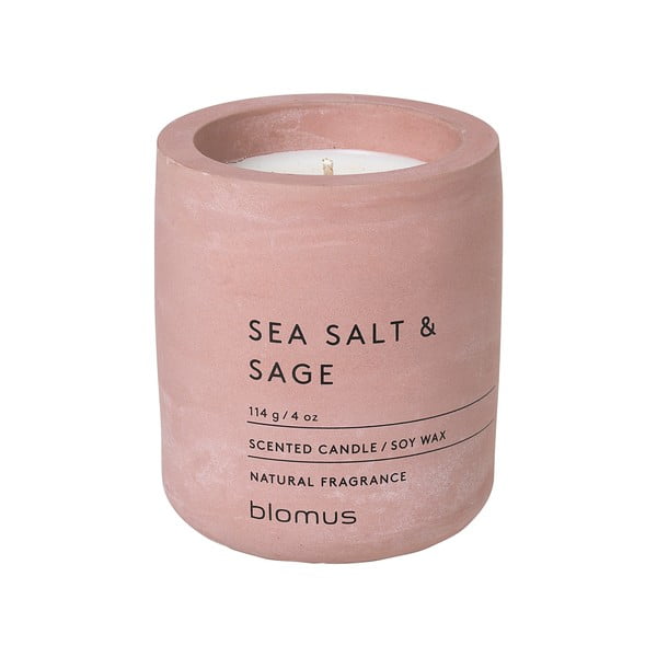 Lõhnastatud sojaküünal, põlemisaeg 24h Fraga: Sea Salt and Sage - Blomus