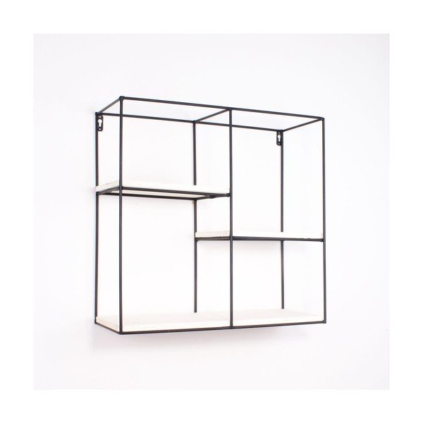 Kovová nástěnná polička North Carolina Scandinavian Home Decors Cube