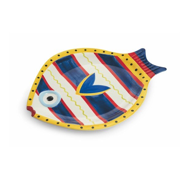 4 taldrikulist dolomiidist kalakujulised taldrikud Sashimi Fish - VDE Tivoli 1996-image-4