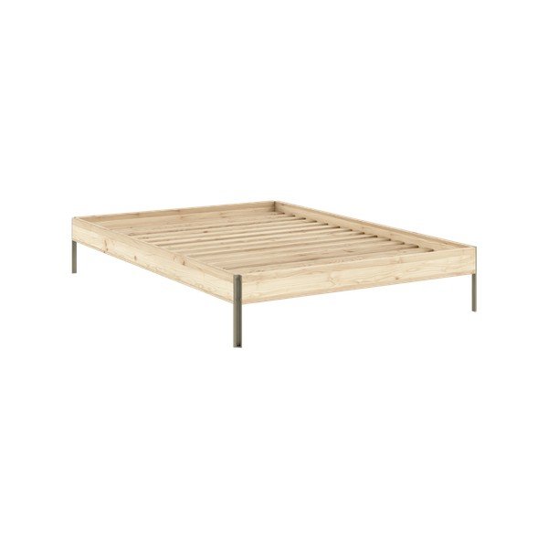 Männipuidust kaheinimesevoodi koos voodipõhjaga, ilma peatsita 140x200 cm Core - Karup Design