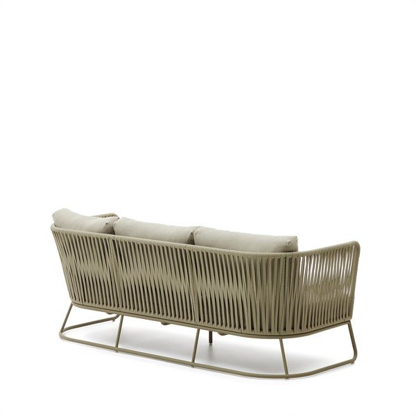 Khakivärvi terasest aiadiivan Saconca - Kave Home-image-1