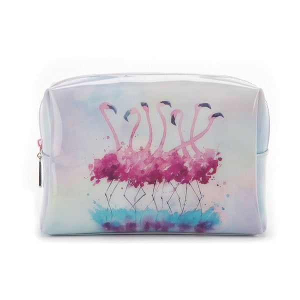 Velká kosmetická taška Catseye London Flamingo