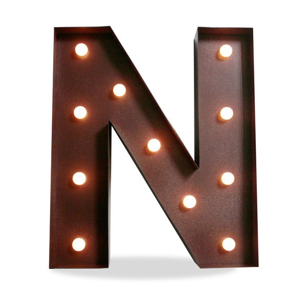 Světelná LED dekorace Letter N