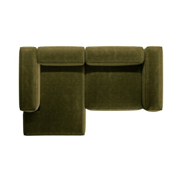  Roheline manšettriidest nurgadiivan (vasak nurk/lamamisosaga) Bergamo – Cosmopolitan Design-image-3