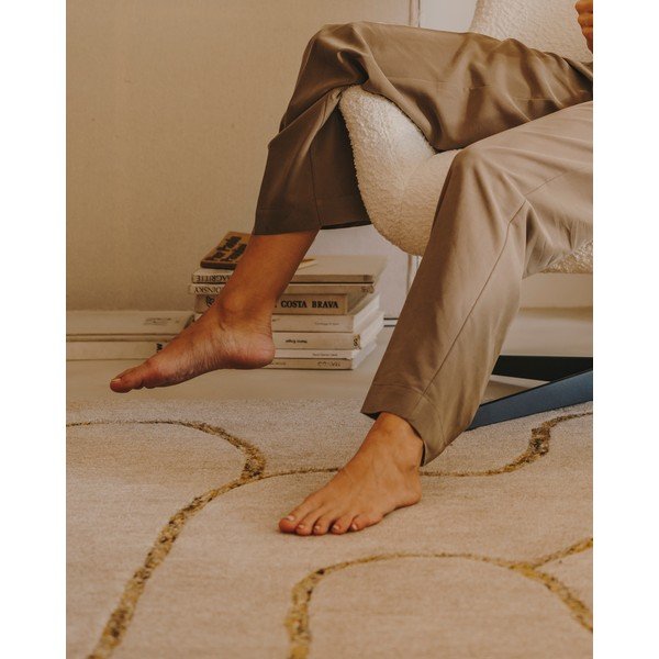 Beež villane vaip 160x230 cm Magin - Kave Home-image-1