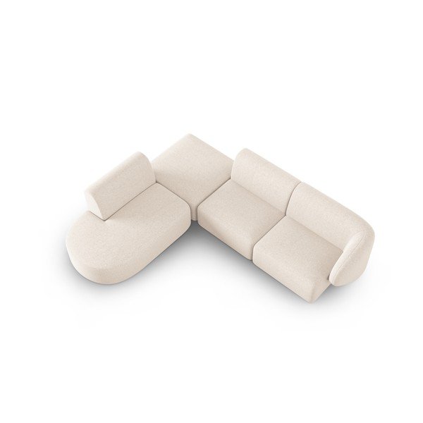 Beež šenillist nurgadiivan (vasak nurk/"L"-kujuline) Paolo - Milo Casa-image-1