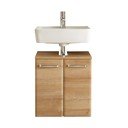 Seinale kinnitatav tammespoonist valamukapp ilma valamuta 53x60 cm Quickset 318 - Pelipal