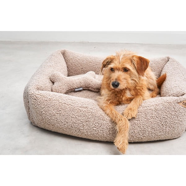 Beež bukleekangast koeravoodi 55x70 cm Senso Greige S - MiaCara-image-1