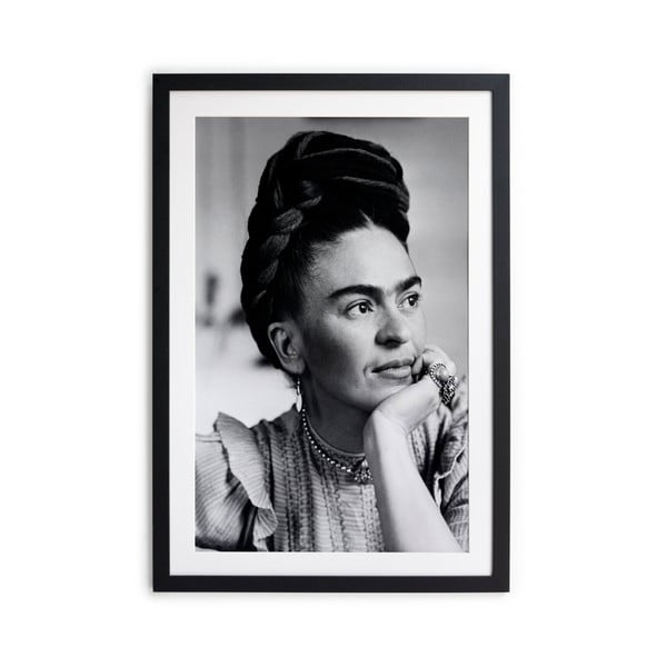 Must-valge plakat , 30 x 40 cm Kahlo - Madre Selva