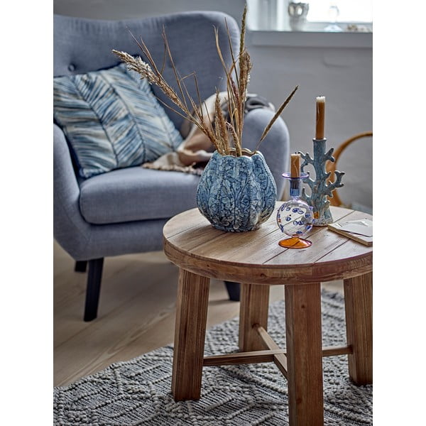 Ümmargune eksootilise puidu spoonist diivanilaud ø 60 cm Emmett - Bloomingville-image-1