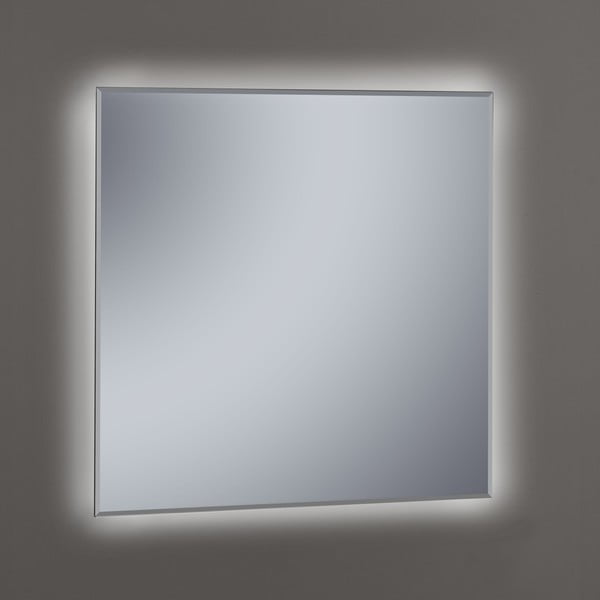 Zrcadlo s LED osvětlením Lateral, 80x80 cm