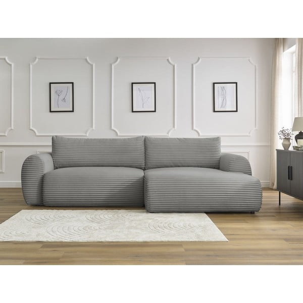 Tumehall velvetist nurgadiivanvoodi (parem nurk) Lucien - Bobochic Paris-image-1