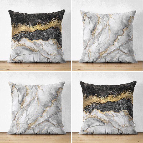 4 padjapüüri komplekt Marmor, 45 x 45 cm - Minimalist Cushion Covers-image-1