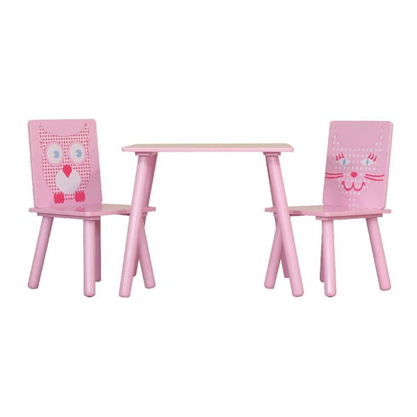 Dětský stůl a 2 židle Owl & Pussycat