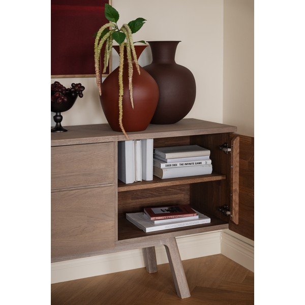 Naturaalsest tammepuidust kummut 170x77x42 cm Cleardale - Rowico-image-2