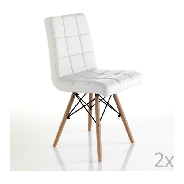 Sada 2 bílých jídelních židlí Tomasucci Kimi