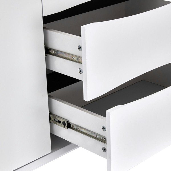 Valge madal kummut 160x80 cm Lyon - Furnhouse-image-4