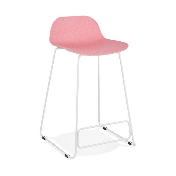 Růžová barová židle Kokoon Slade Mini, výška sedu 66 cm