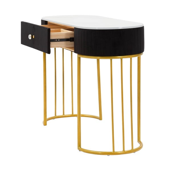 Konsoollaud kuldne-must 43x100 cm Montpellier – Mauro Ferretti-image-2