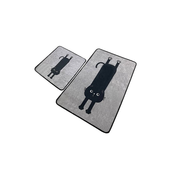 Mustad-hallid vannitoamatid 2tk komplektis 60x100 cm Comfort - Foutastic-image-4