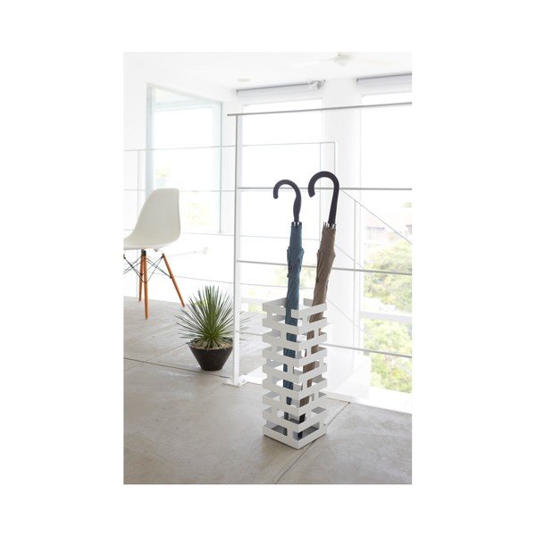 Valge vihmavarju statiiv Brick - YAMAZAKI-image-1