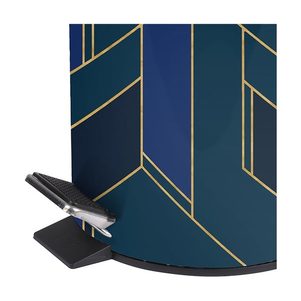 Tumesinine metallist prügikast 3 l Achille - douceur d'intérieur-image-1