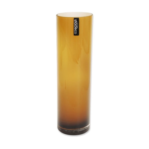 Skleněná váza Tube, oranžová
