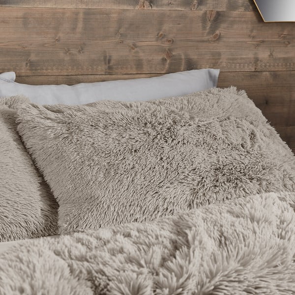 Pruun mikroplüüsist voodipesu üheinimesevoodile 135x200 cm Cuddly - Catherine Lansfield-image-2