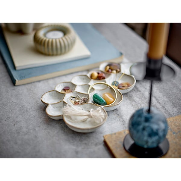 Dekoratiivne keraamiline kandik 13x24,5 cm Parel - Bloomingville-image-1