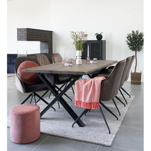 Pruun sametist söögitool Harbo - House Nordic-image-1