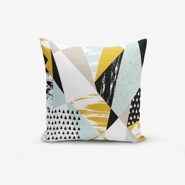 Puuvillasegust padjapüür Liandnse Modern Geometric Sekiller, 45 x 45 cm - Minimalist Cushion Covers