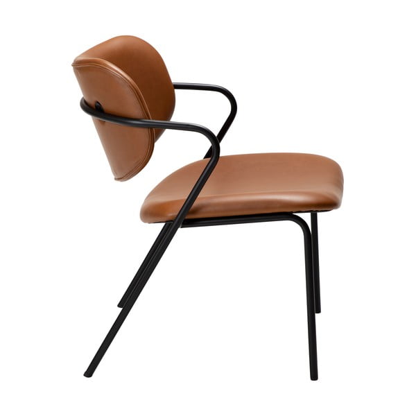 Konjaki pruun kunstnahast tugitool Zed - DAN-FORM Denmark-image-3