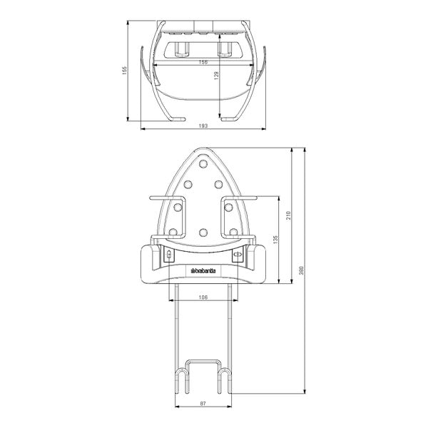 Triikimislaua ja triikraua hoidja - Brabantia-image-4